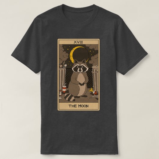 De Moon Raccoons Tarot T-shirt (Design voorkant)