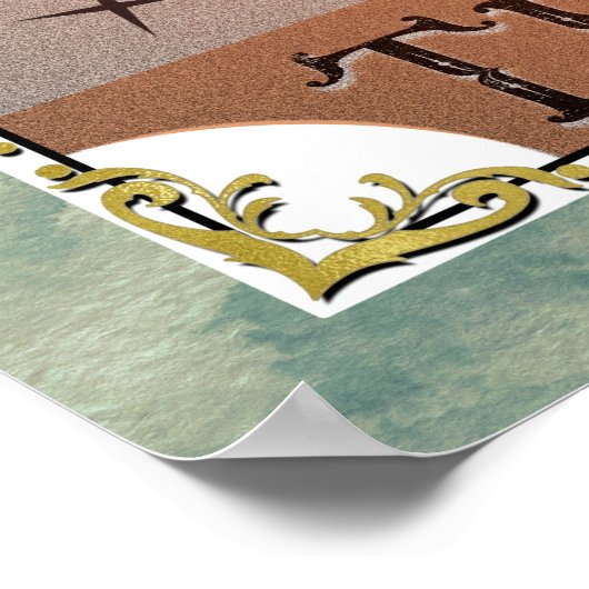 De Moon  Tarot Card Celestial Art Poster (Hoek)