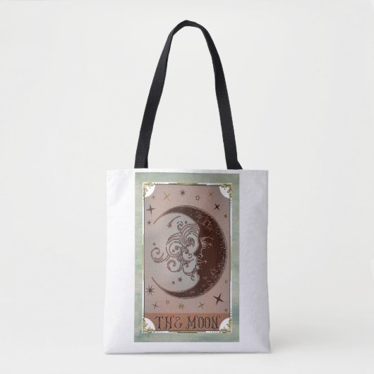 De Moon  Tarot Card Celestial Art Tote Bag (Voorkant)