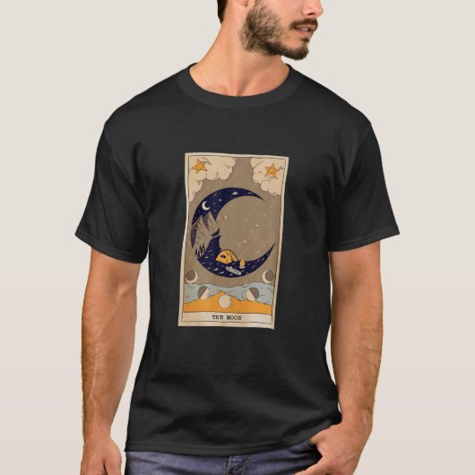 De Moon Tarot-kaart, Audacity Skeleton Tarot-kaart T-shirt (Voorkant)