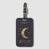 De Moon Tarot-kaart Bagagelabel (Voorkant (verticaal))