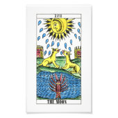 De Moon Tarot-kaart Foto Afdruk (Voorkant)