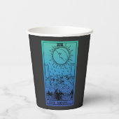 De Moon Tarot Kaart Gradient Paper Cups Papieren Bekers (Achterkant)
