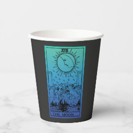 De Moon Tarot Kaart Gradient Paper Cups Papieren Bekers