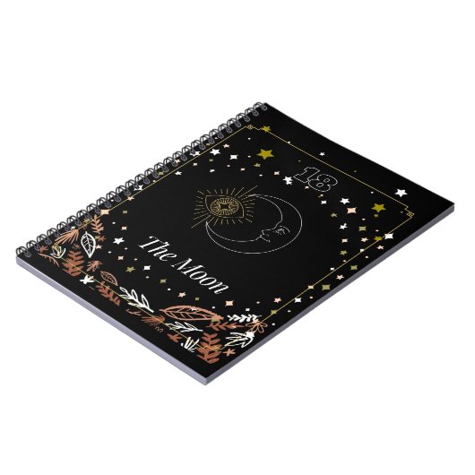 De Moon tarot-kaart, hemelse Notitieboek (Linkerzijde)