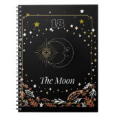 De Moon tarot-kaart, hemelse Notitieboek (Voorkant)