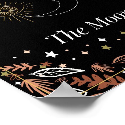 De Moon tarot-kaart, hemelse Poster (Hoek)