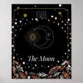 De Moon tarot-kaart, hemelse Poster (Voorkant)