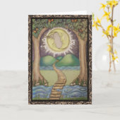 De Moon Tarot-kaart Kaart (Gele Bloem)