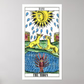 De Moon Tarot-kaart Poster (Voorkant)