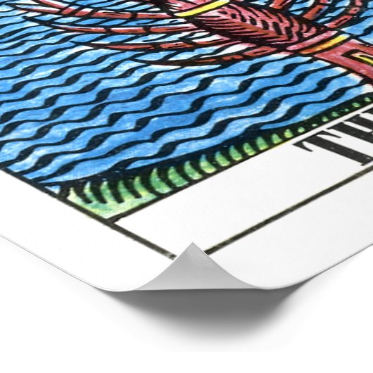 De Moon Tarot-kaart Poster (Hoek)