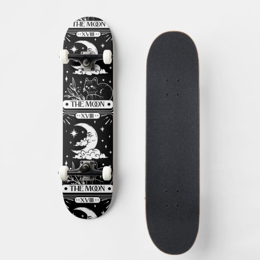 De Moon Tarot Kaart Skateboard (Voorkant)