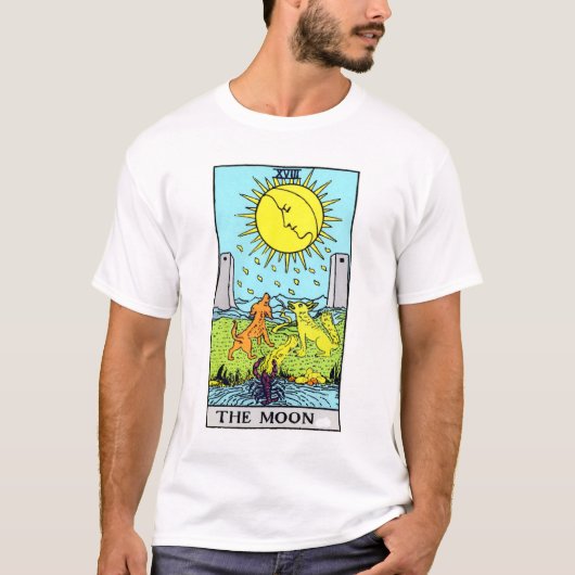 De Moon Tarot-kaart T-shirt (Voorkant)
