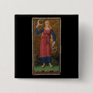 De Moon Tarot-kaart Vierkante Button 5,1 Cm