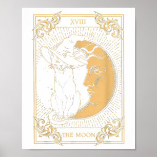 De Moon Tarot XVII is de inspiratie voor Black Cat Poster
