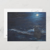 De moon van het verklikkerlicht briefkaart (Voorkant / Achterkant)