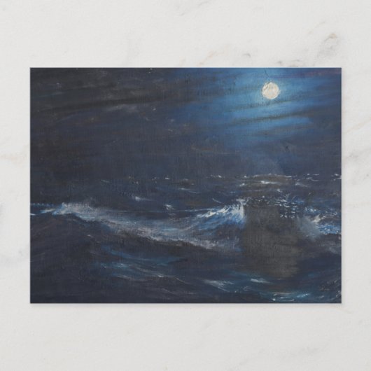 De moon van het verklikkerlicht briefkaart (Voorkant)