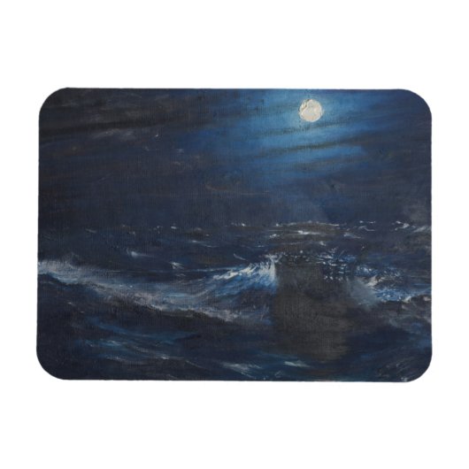 De moon van het verklikkerlicht magneet (Horizontaal)