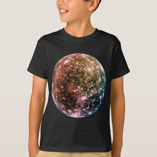 DE MOON VAN PLANET JUPITER: CALLISTO T-SHIRT (Voorkant)