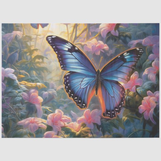 De Moonlight Butterfly Serie Ontwerp 3 Tissuepapier (Voorkant)