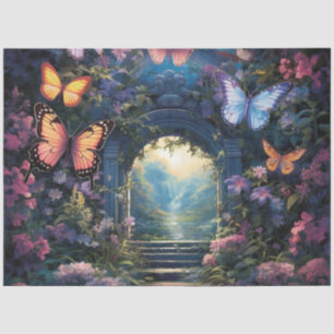 De Moonlight Butterfly Serie Ontwerp 6 Tissuepapier