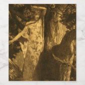 De Moonlight Guardians of the Night Wijn Etiket (Enkel label)