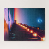 De moonlit pier legpuzzel (Horizontaal)