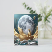 De Moonlit Visser's Dream Briefkaart (Staand voorkant)