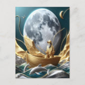 De Moonlit Visser's Dream Briefkaart (Voorkant)