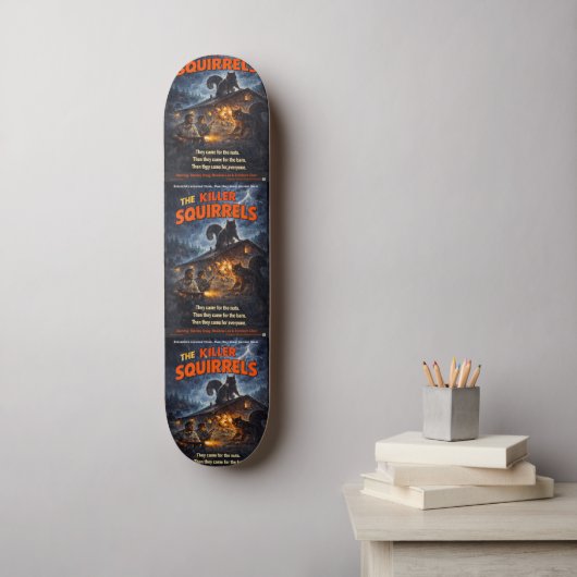 De Moordende Eekhoorns Parodie Persoonlijk Skateboard (Muurkunst)