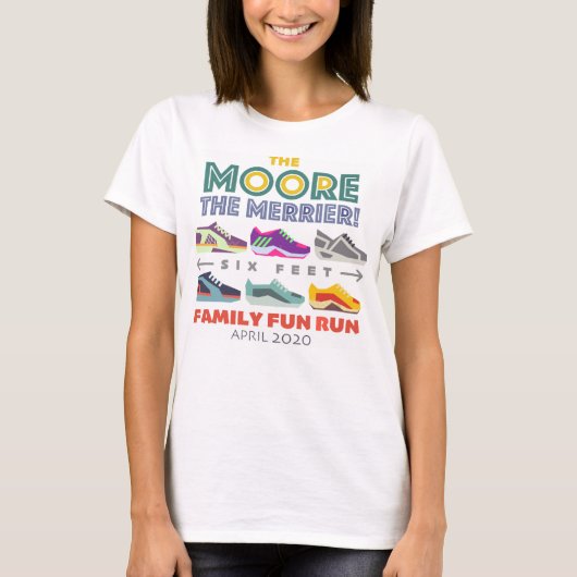 De Moore the Merrier ~ Family Fun run T-shirt (Voorkant)