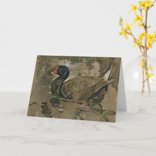 De Moorhen | Joseph Crawhall Kaart (Gele Bloem)