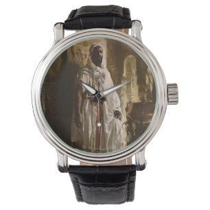De Moorish Chief Black  Leather Watch Horloge