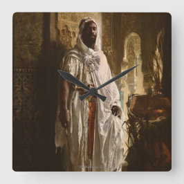 De Moorish Chief Wall Clock Vierkante Klok