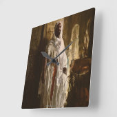 De Moorish Chief Wall Clock Vierkante Klok (Hoek)