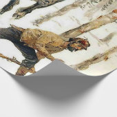 De Moose Hunt door Frederic Remington Cadeaupapier (Hoek)