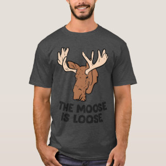 De Moose is een losse Schattigee eland lovers moos T-shirt