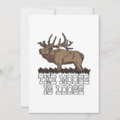 De Moose is los Bedankkaart (Voorkant)