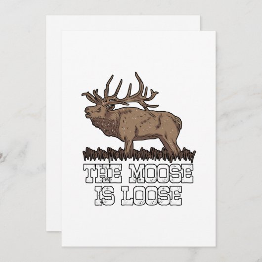 De Moose is los Feestdagenkaart (Voorkant / Achterkant)