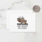 De Moose is los Notitiekaartje (Voorkant / Achterkant in situ)