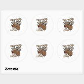 De Moose is los Ronde Sticker (Vel)