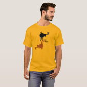 "De Moose Made Me" T-shirt (Voorkant volledig)