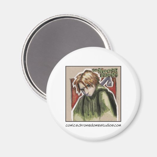 De Moose Riders Westley magnet (Voorkant / Achterkant)