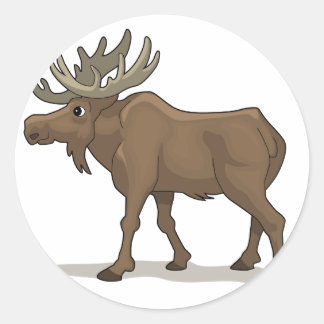 De Moose Ronde Sticker