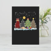 de mopshond slaapt tijdens het kerstseizoen kaart (Staand voorkant)