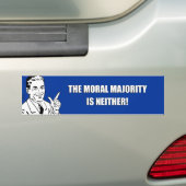 DE MORALE MEERDERHEID IS NOCH BUMPERSTICKER (Op auto)