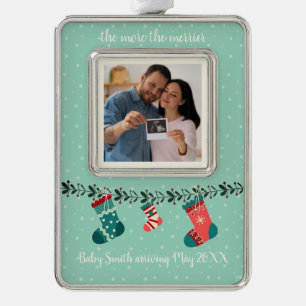 de MoreTheMERRIER Ultrasound Verzilverd Omlijst Ornament