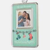 de MoreTheMERRIER Ultrasound Verzilverd Omlijst Ornament (Links)