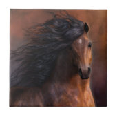 De Morgan Horse Art Tile Tegeltje (Voorkant)