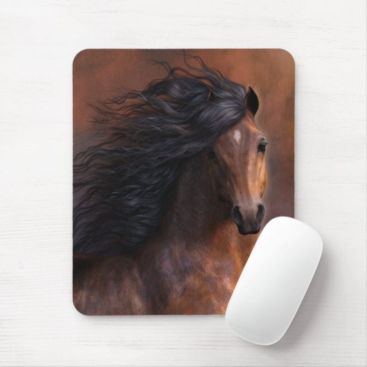 De Morgan Horse Mousepad Muismat (Met muis)